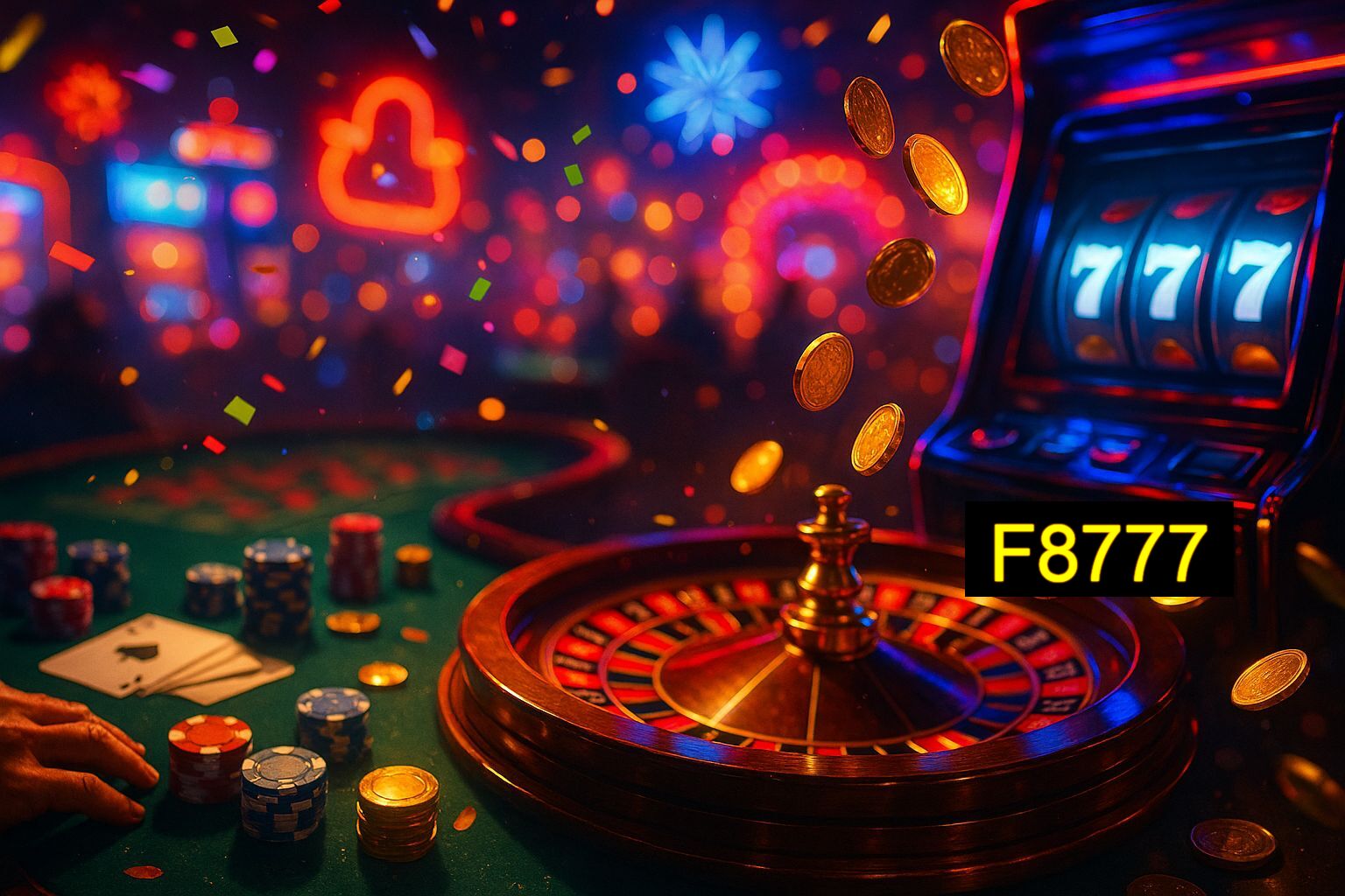 Jogos emocionantes no F8777